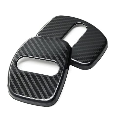 C8 New Carbon Fiber Style Door Latch Bolt Cover - Pair 2020-2026