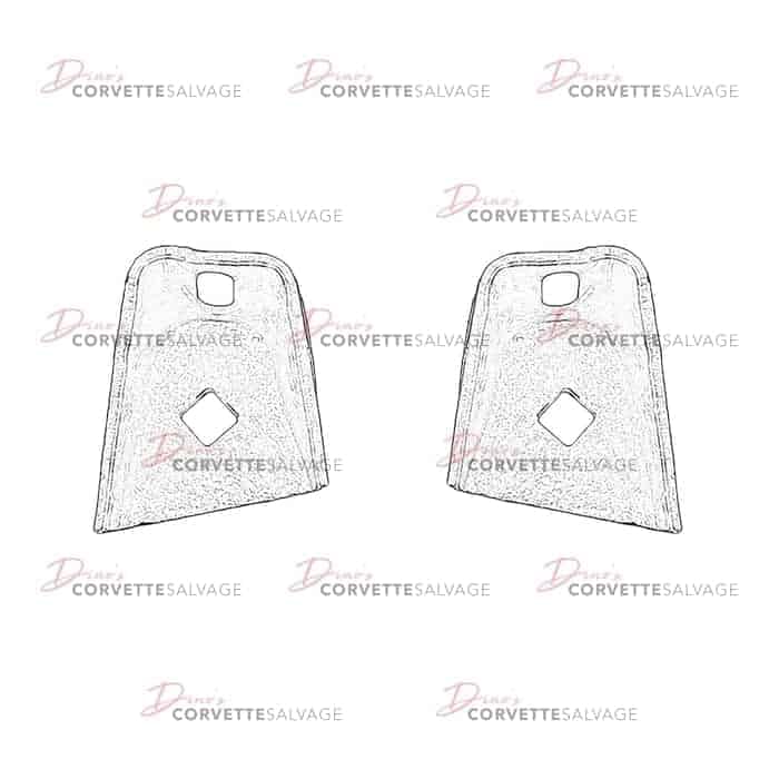 C4 Used Hood Hinge Bracket 1984-1991
