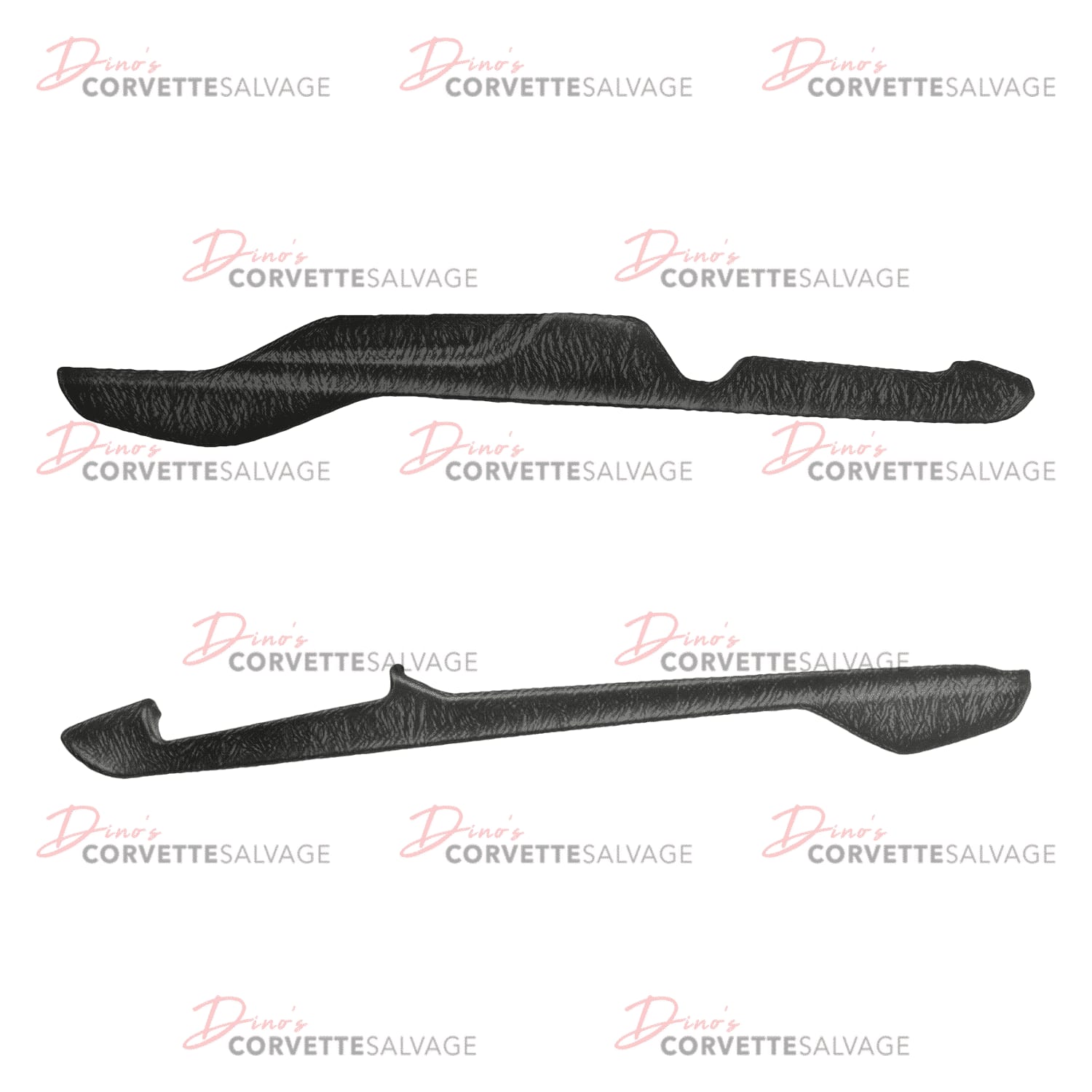 C8 Used Black Front Floor Rear Console Side Trim Panel 2020-2023