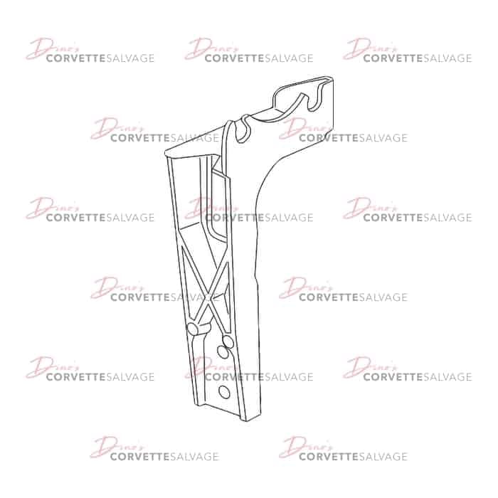 C7 Used Brake Pressure Modulator Valve Bracket 2014-2019