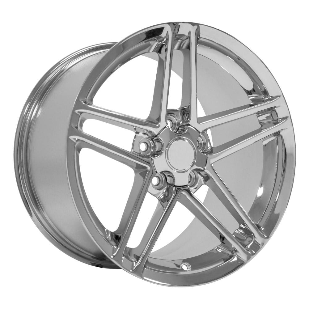 C6 New Chrome 18x9.5 and 19x10 Wheel Set of 4 (CV07B) 2005-2013