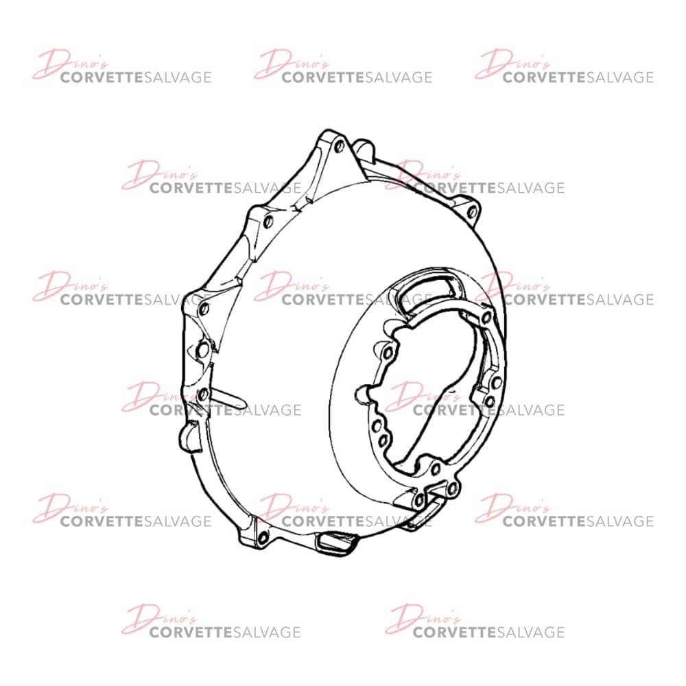 C6 Used Manual Transmission Bell Housing 2005-2013