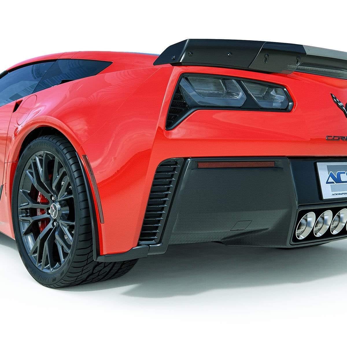 New C7 ZR1, Z06, & Grand Sport Rear Fascia Extensions 2015-2019