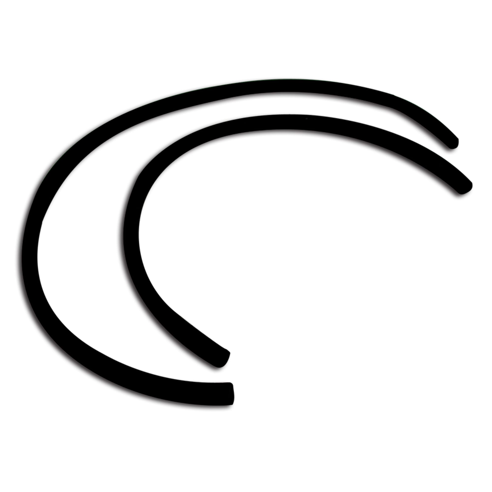 C2-C3 New Automatic Transmission Cooler Line Hoses - 2x 34.5" 1963-1982