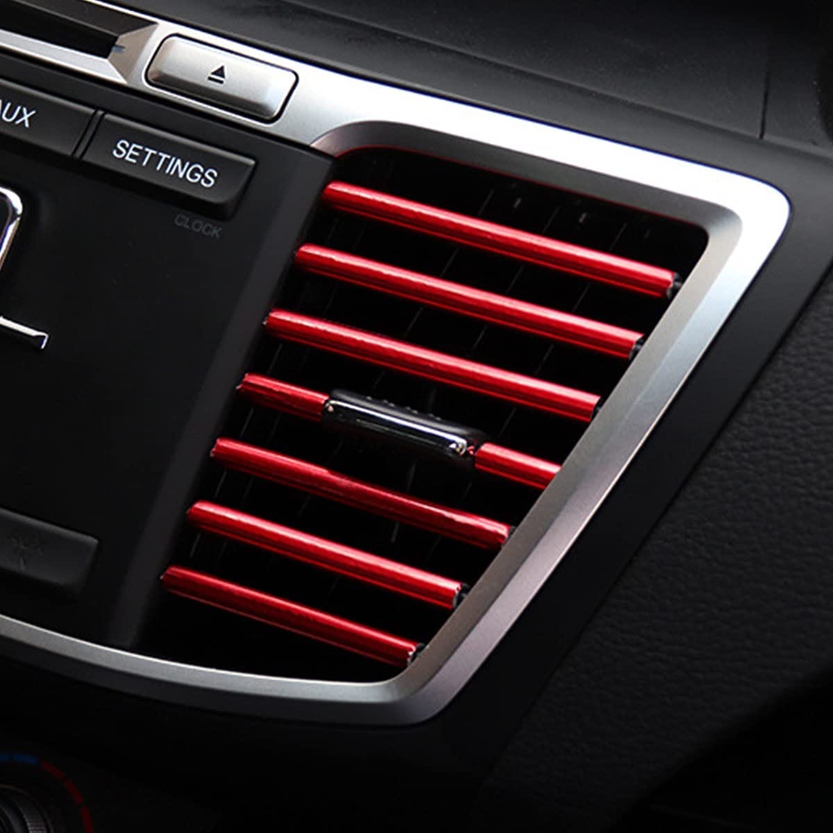 C5-C8 New Air Conditioner Vent Outlet Decoration Strips - Red 1997-2026