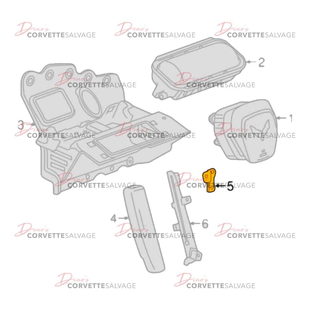 C7 Used Airbag Driver Seat Side Module Bracket 2014-2019