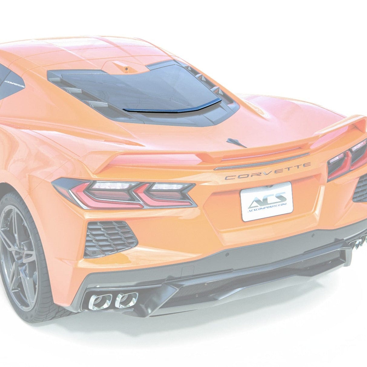 New C8 Coupe Rear Window Spoiler 2020-2026
