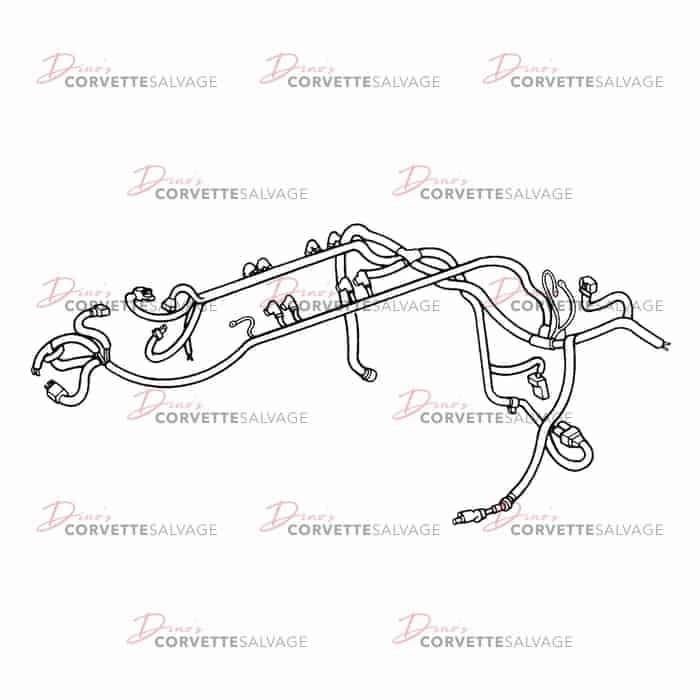 C4 Used C68 Manual Engine Wiring Harness 1991