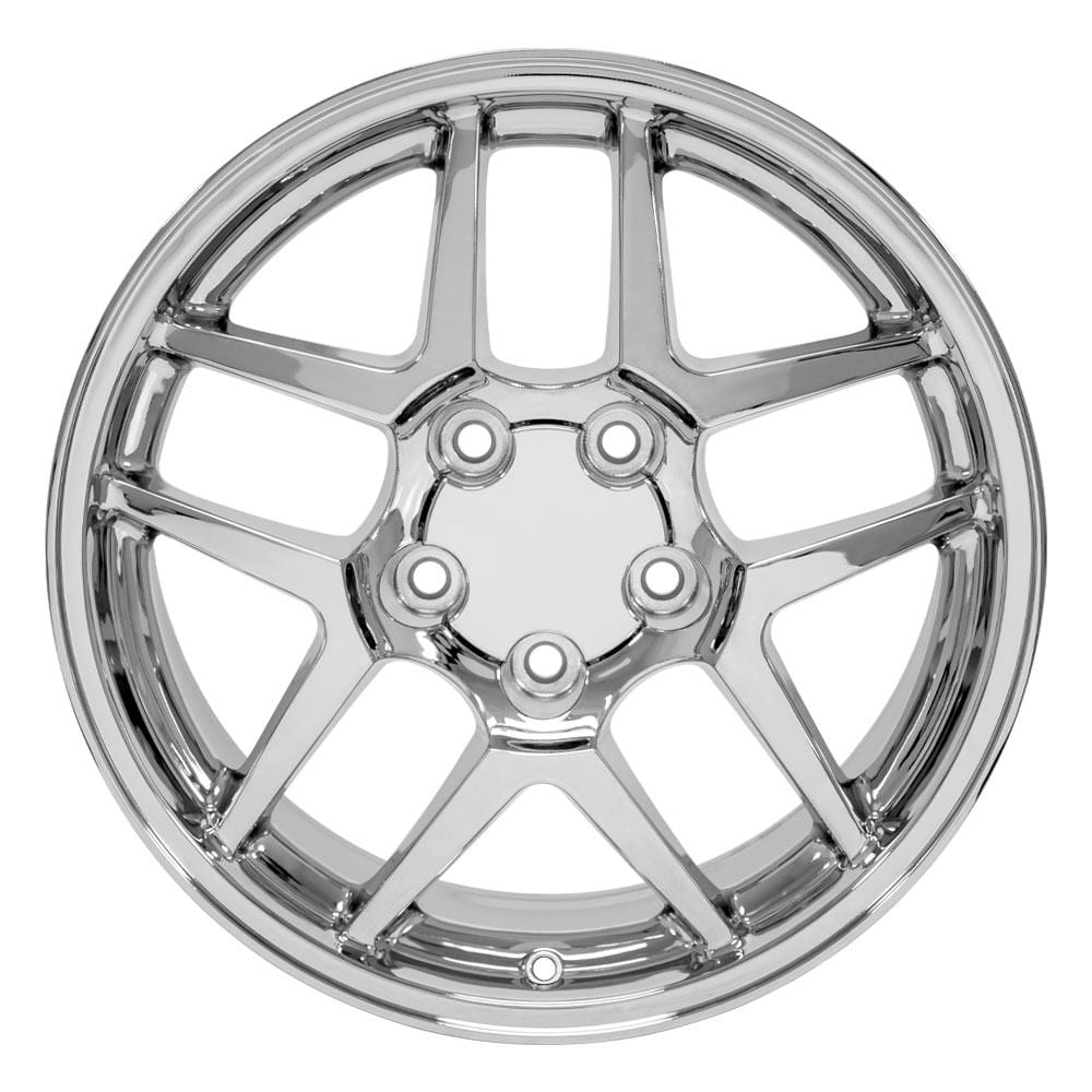 C4-C5 New Chrome 17x9.5 and 18x10.5 Wheel Set of 4 (CV04) 1988-2004