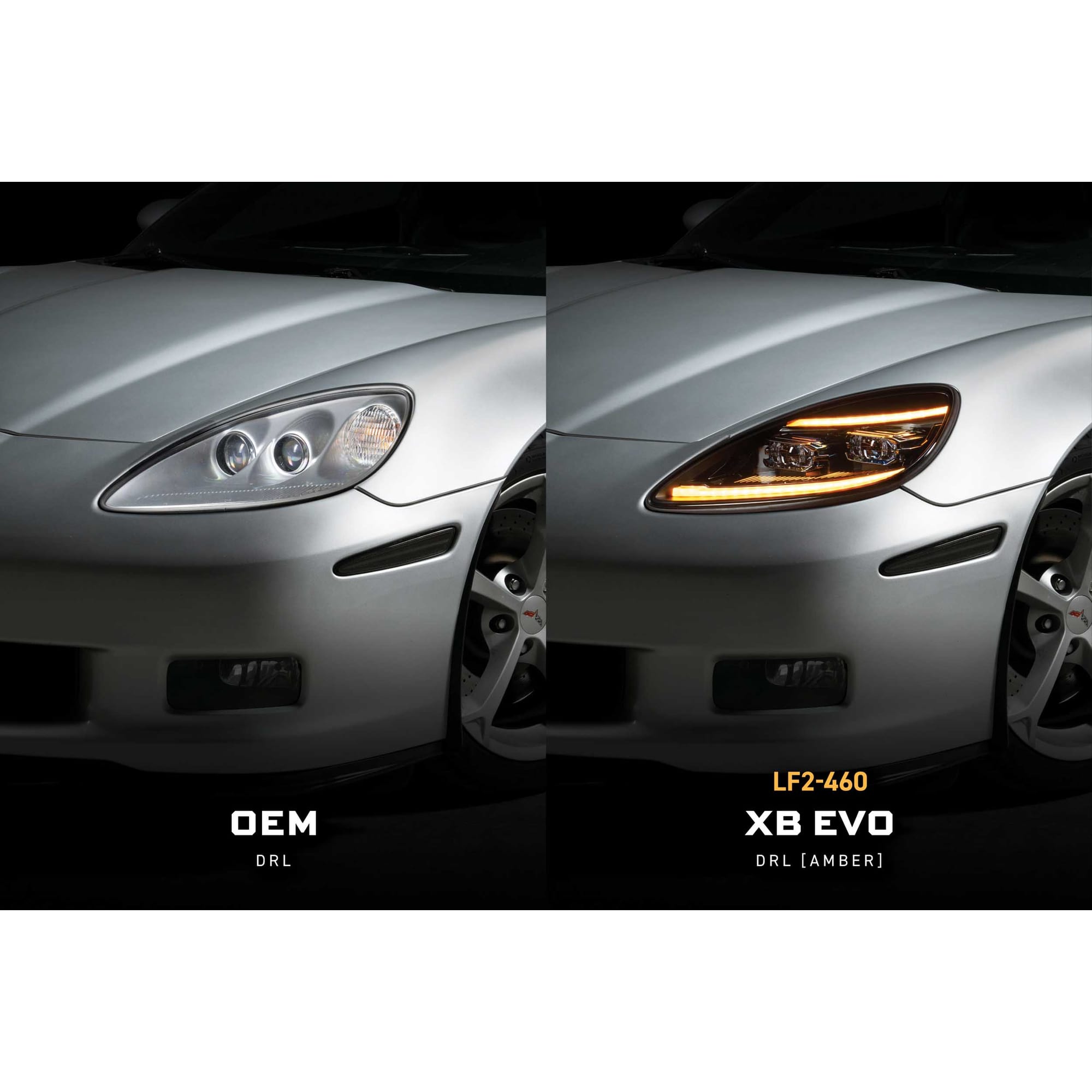 XB Evo Headlights: 05-13 Corvette C6 (Set)
