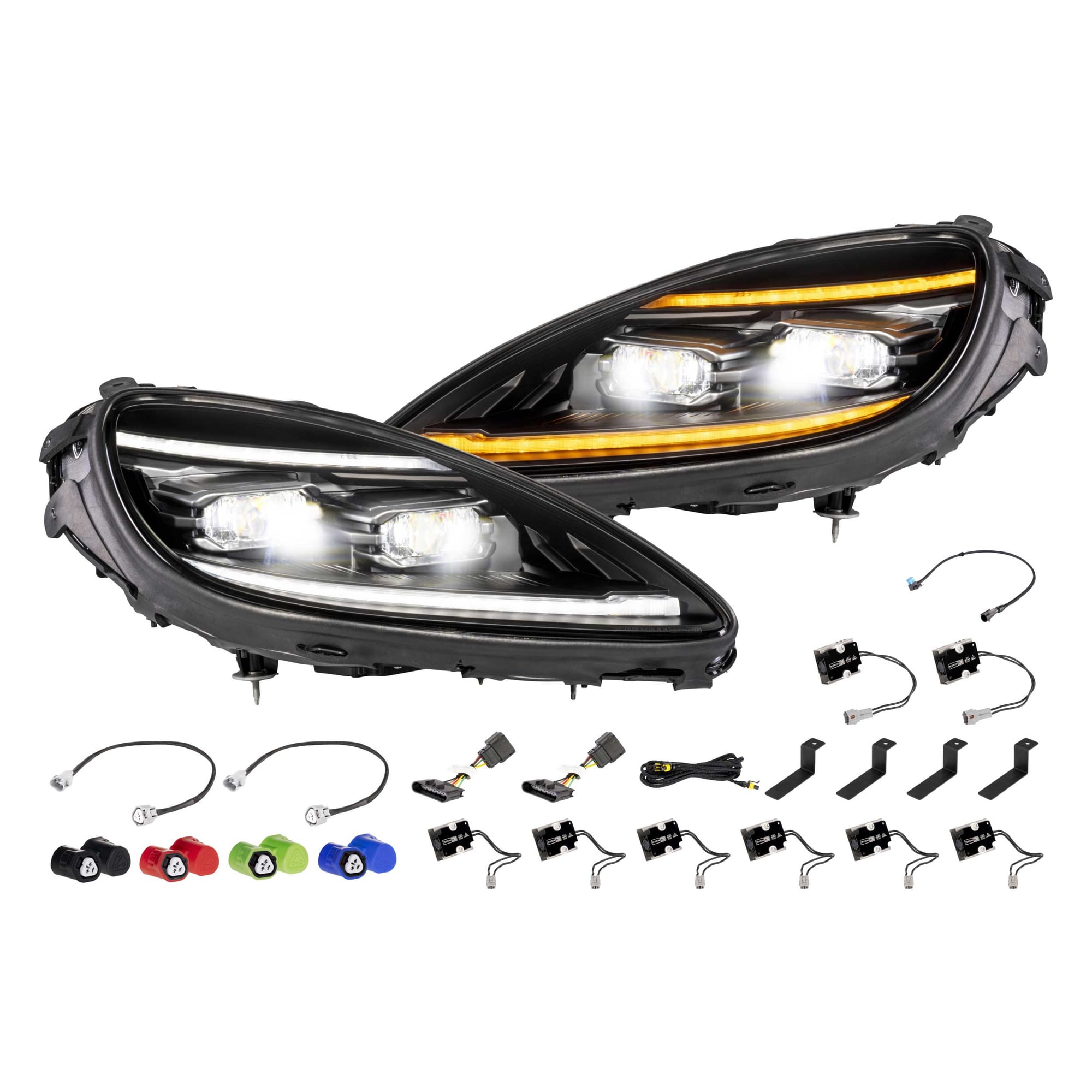XB Evo Headlights: 05-13 Corvette C6 (Set)