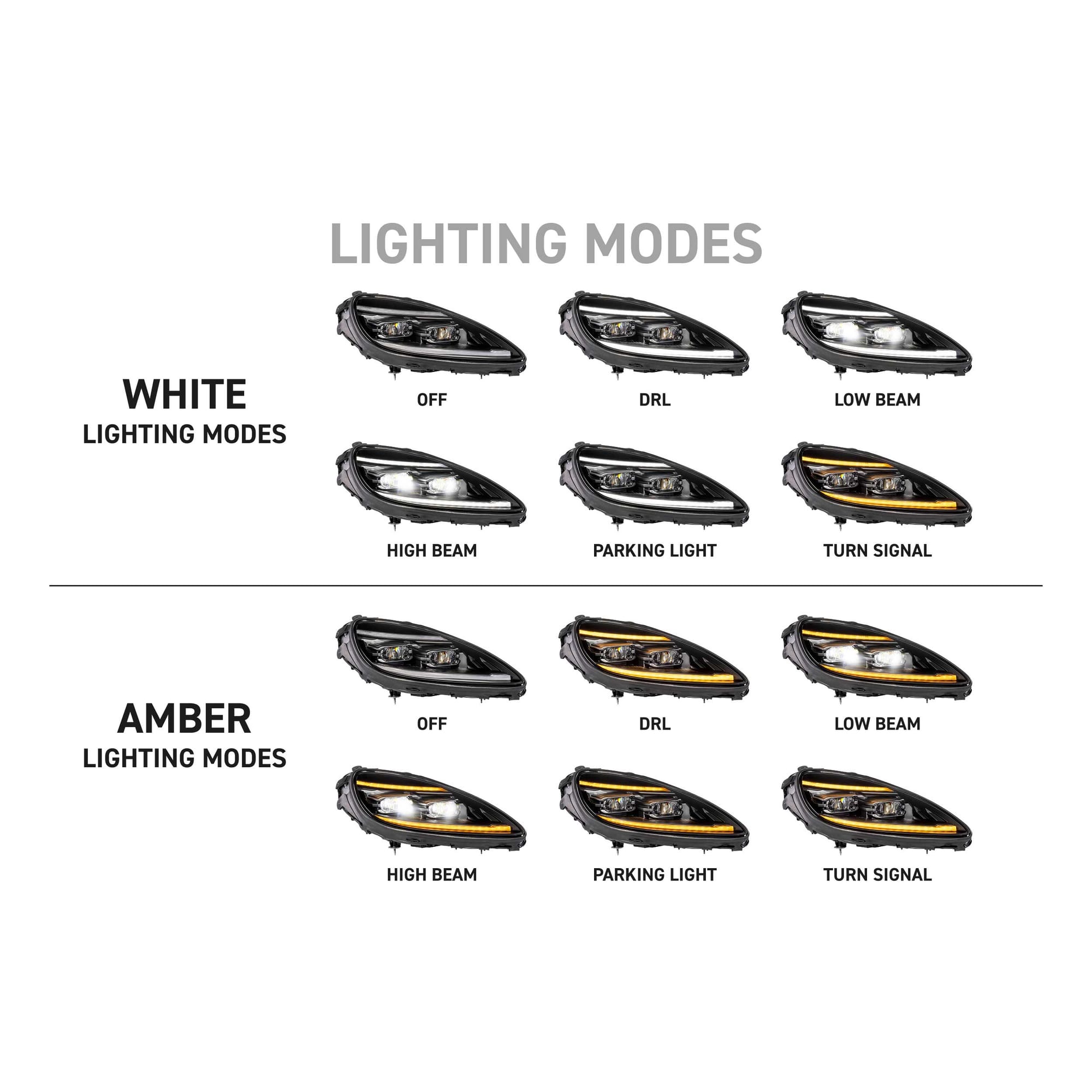 XB Evo Headlights: 05-13 Corvette C6 (Set)
