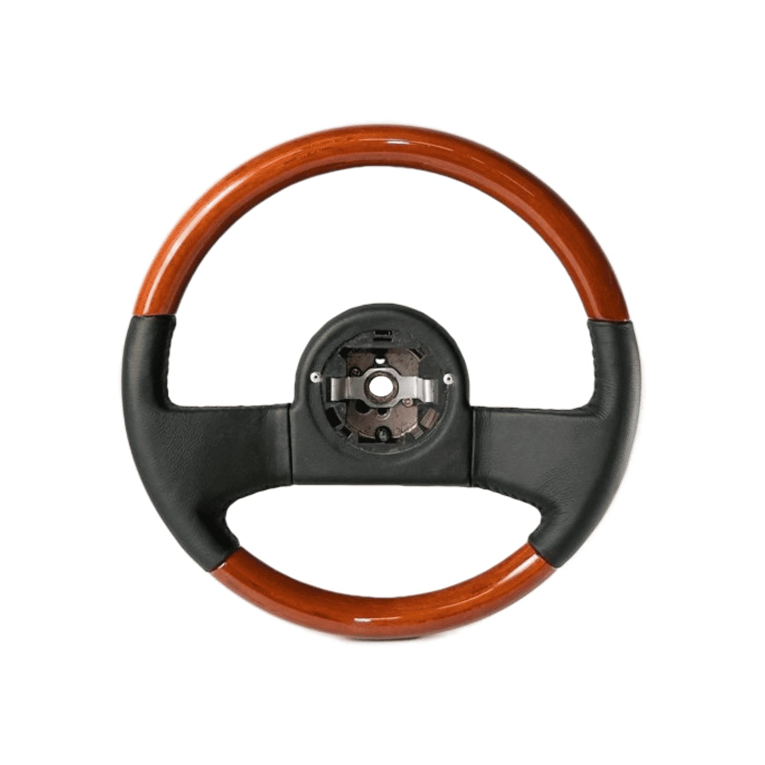 C4 New Mahogany Wood & Leather Steering Wheel 1984-1989