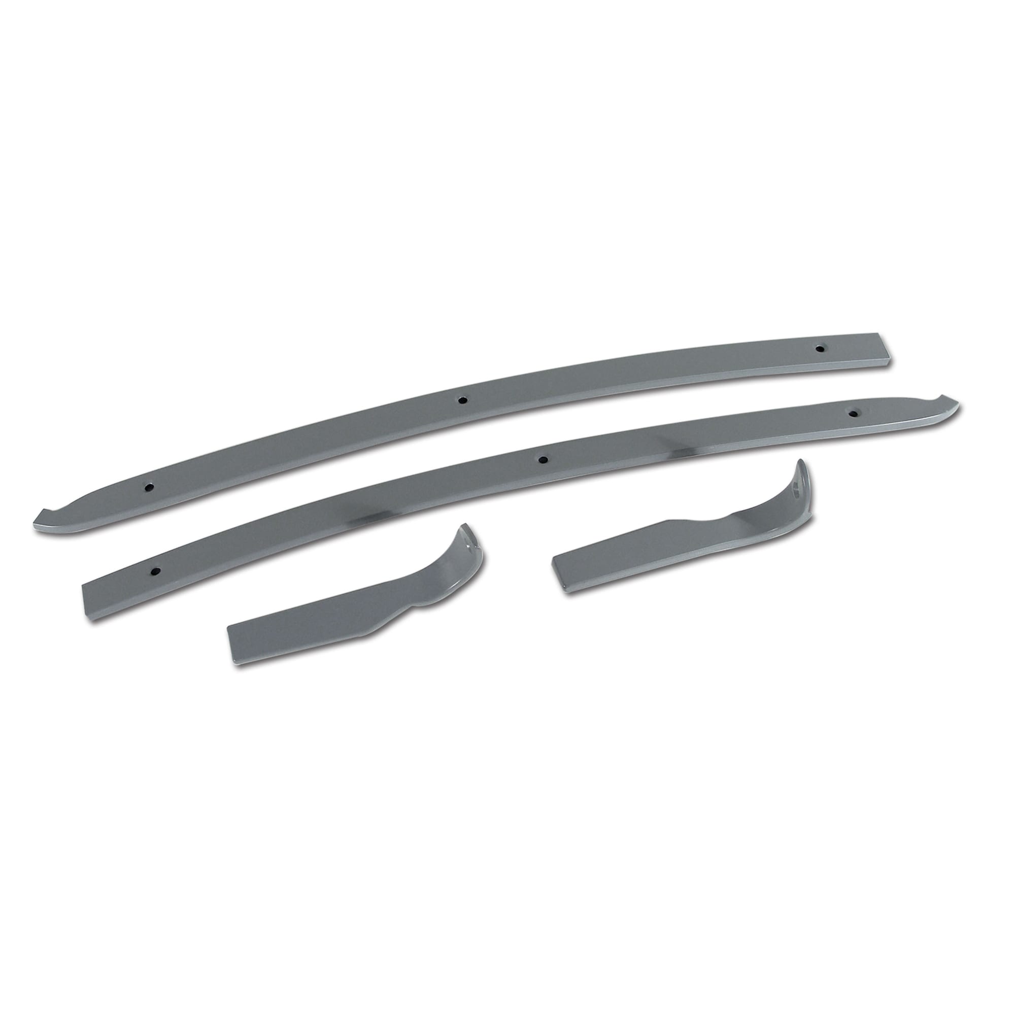 C3 New Natural Finish Rear Quarter Panel Retainer Set - Convertible 1968-1969