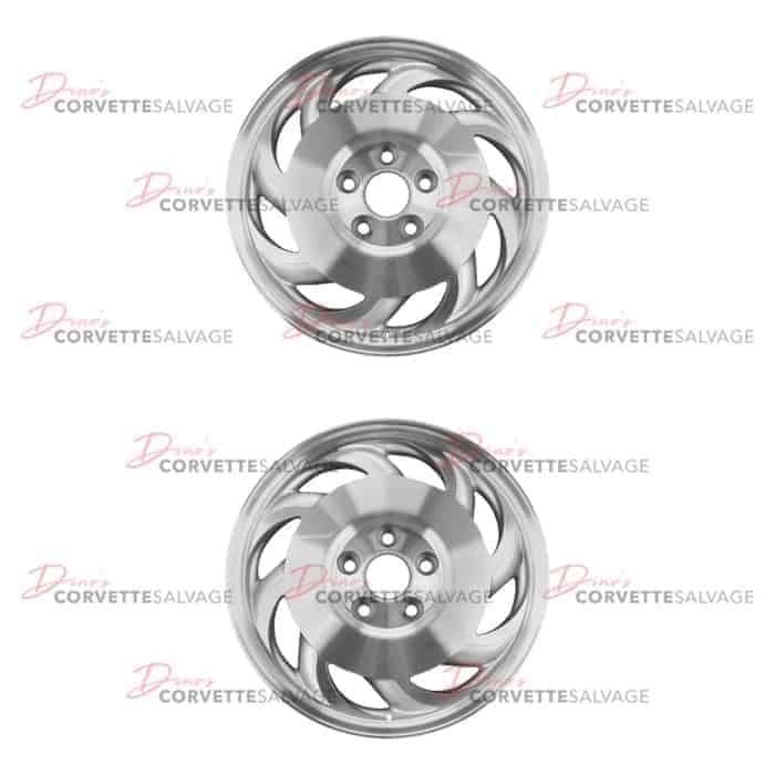 C4 Used Machined Front Aluminum 17x8.5 Wheel 1993-1996