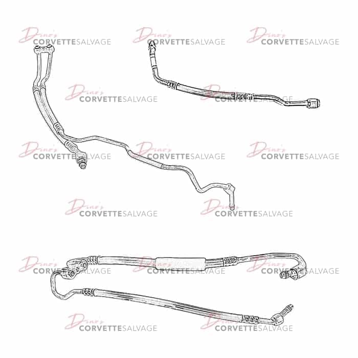 C4 Used Air Condition Compressor Hose 1984-1996