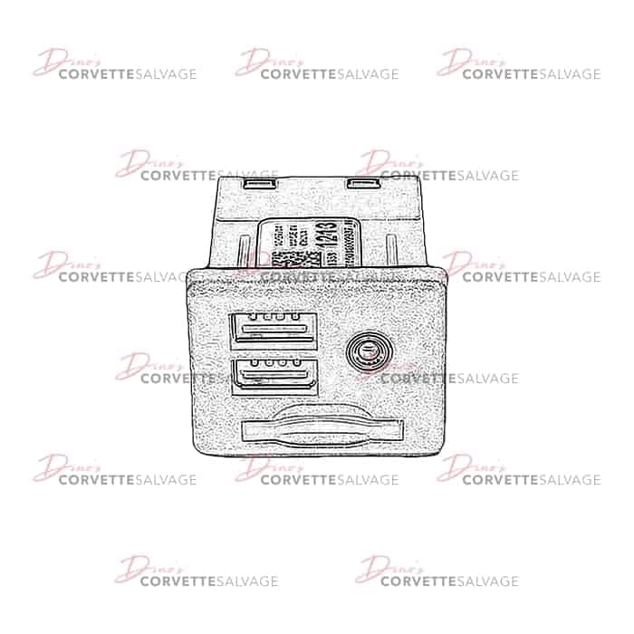 C7 Used Auxiliary Jack Connector 2014-2019
