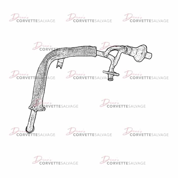 C4 Used Passenger-Side Secondary Air Injection Check Valve Pipe 1992-1996