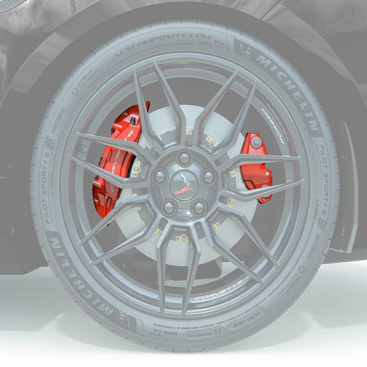 New C8 ZR1 Z06 E-Ray Grand Sport E-Brake Caliper Cover 2023-2026