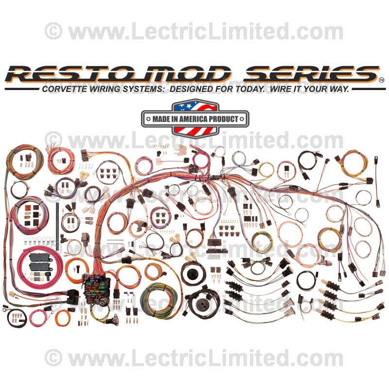 C3 New Restomod Series Wiring Harness System 1968-1976
