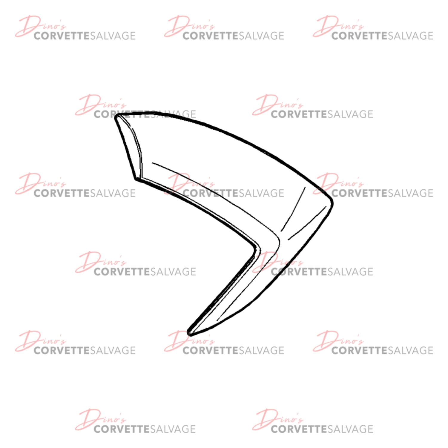 C8 New Quarter Panel Air Lower Scoop 2020-2024