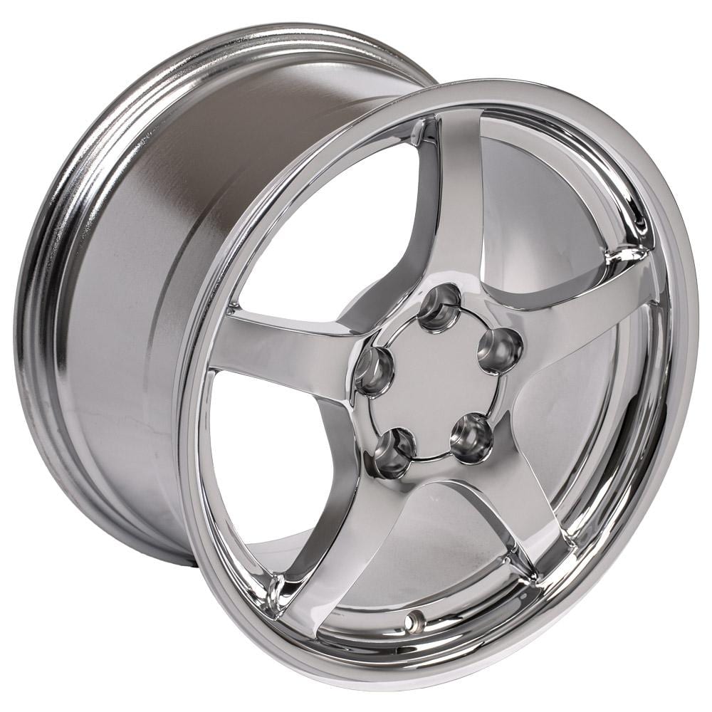 C4 New Chrome 17x9.5 Wheel Set of 4 (CV05) 1988-1996