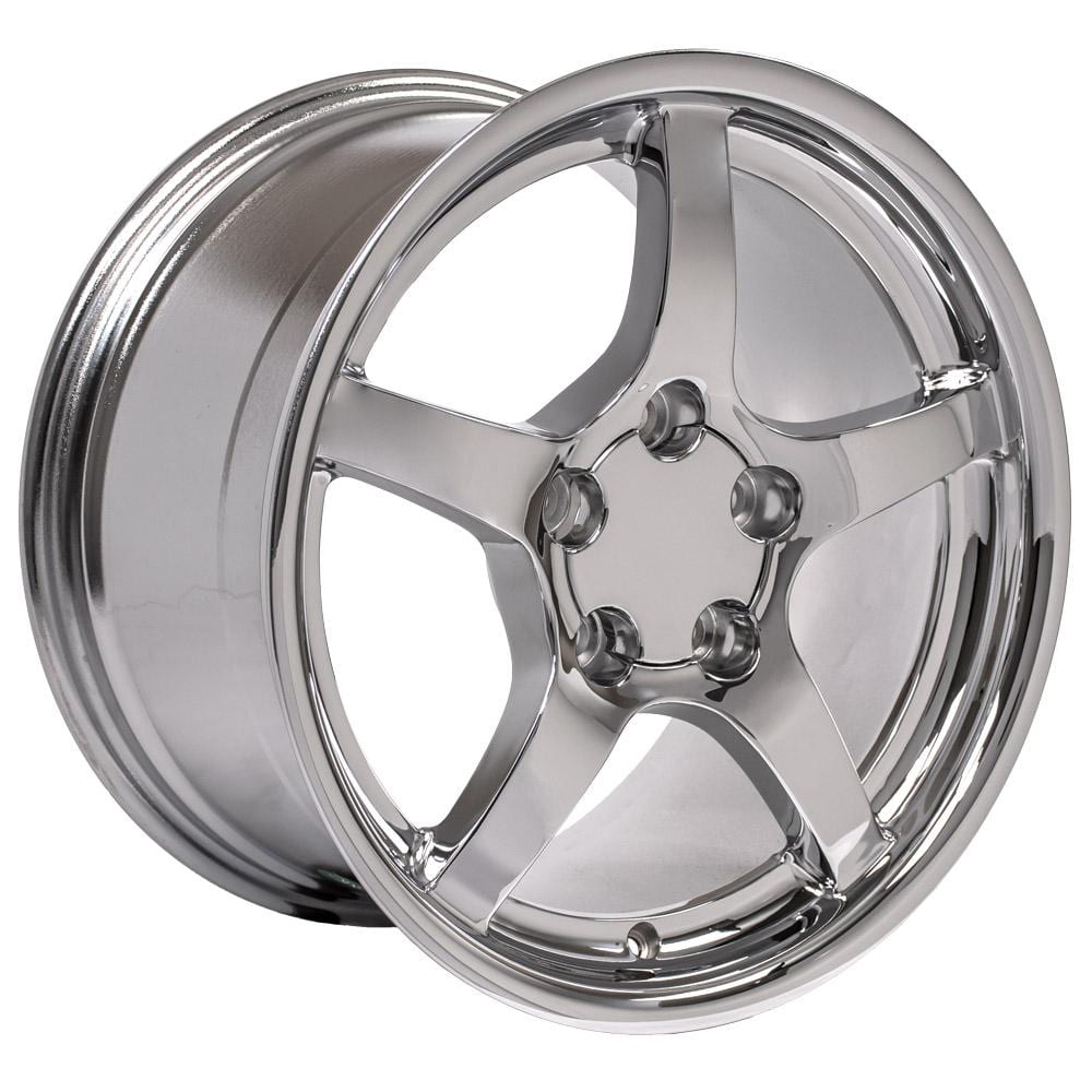 C4 New Chrome 17x9.5 Wheel Set of 4 (CV05) 1988-1996