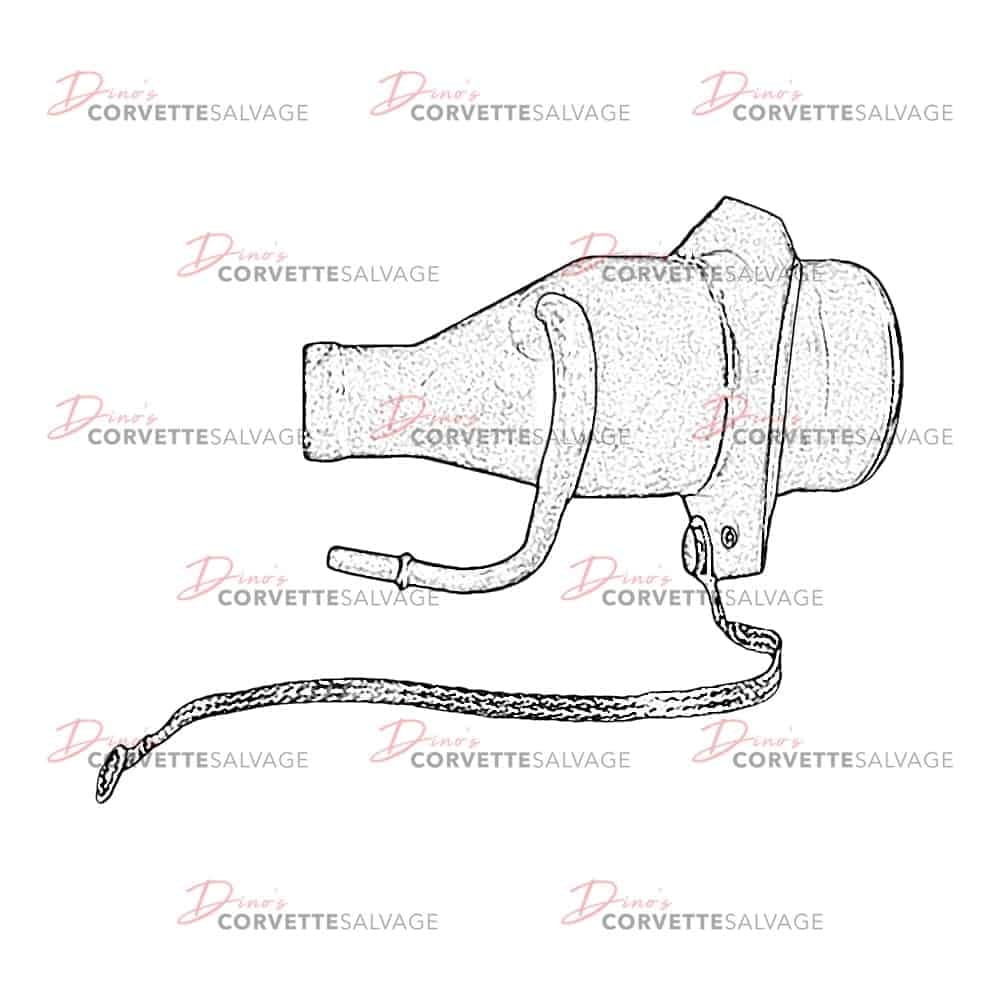 C5-C6 Used Fuel Tank Filler Vent Pipe 2000-2005