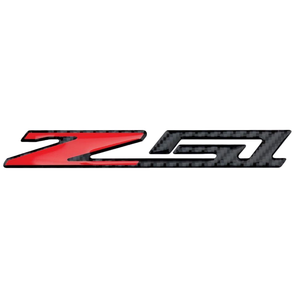 C7 New Stingray/Z51 Carbon Fiber Look Premium UV Coated Emblem without Trim  3in 2014-2019
