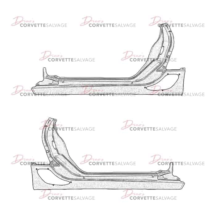 C5 Used Z06 Outer Rocker Panel 2001-2004