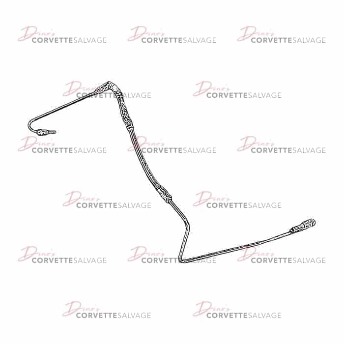C6 Used Rear Brake Pressure Modulator Valve Pipe 2005-2008
