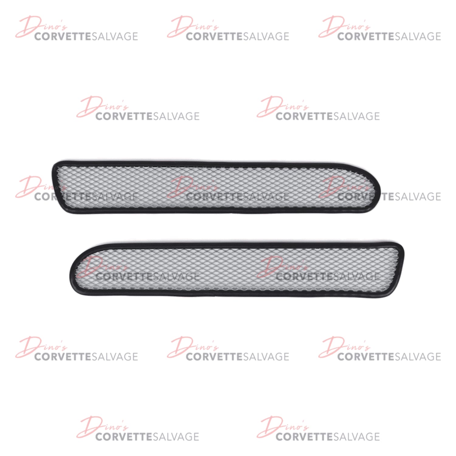 C5 New Z06 Style Aluminum Fog Light Screen Set 1997-2004