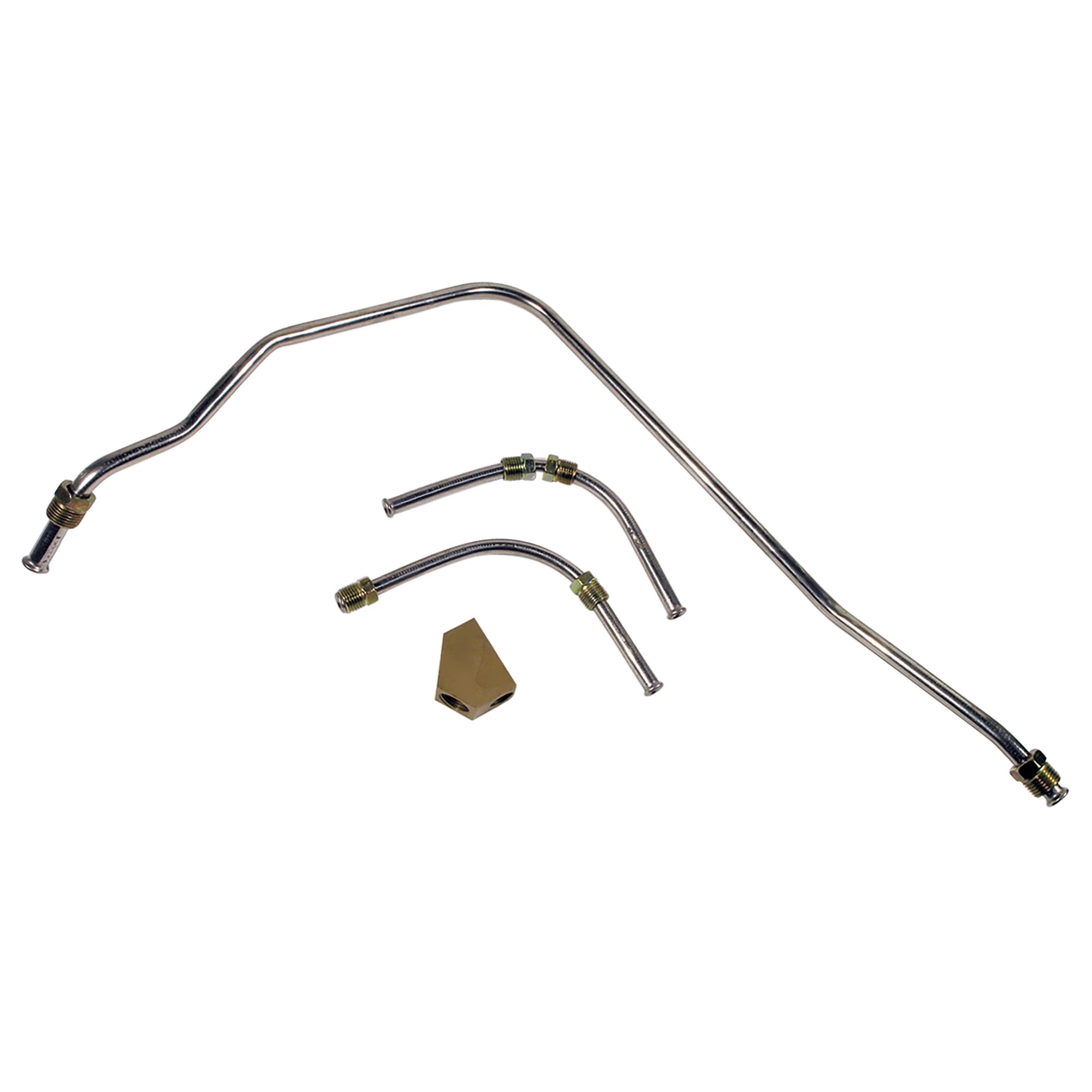C2 New Gas Line, Stainless Steel - Pump To Carburetor 425hp 1966