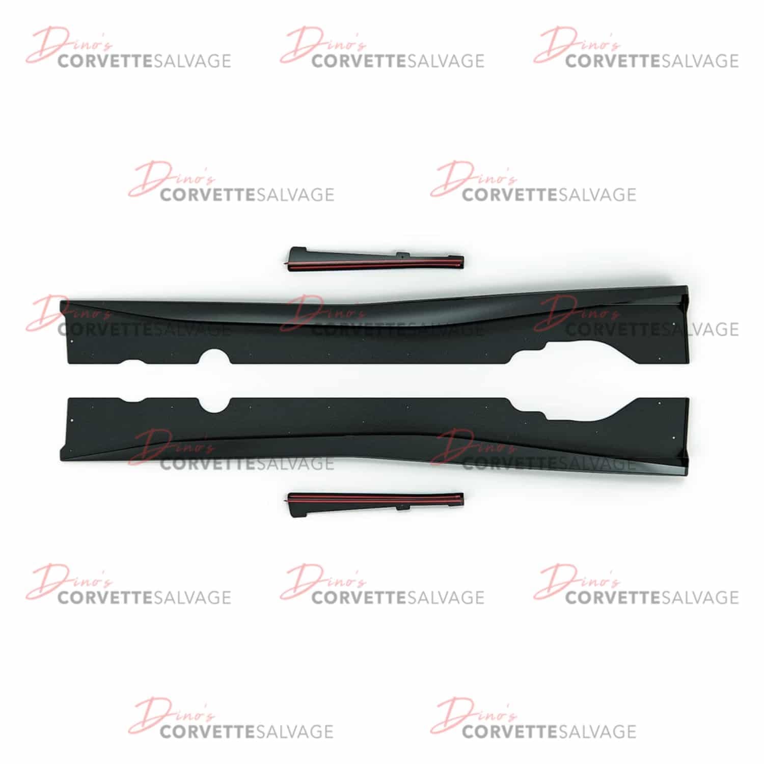 C8 Corvete New Carbon Flash Metallic 1VM Rocker Panel Set 2020-2025