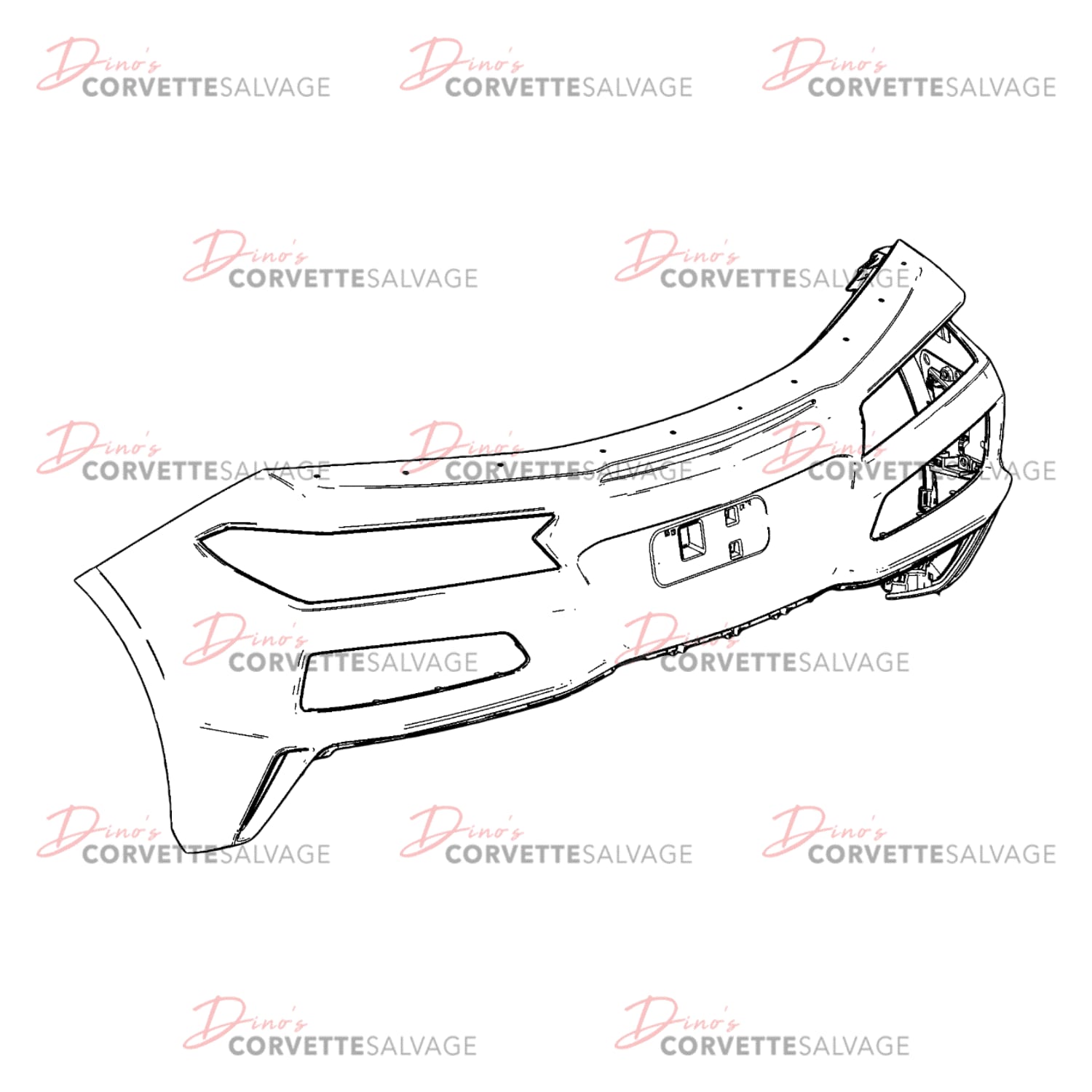 C8 Used E-Ray, Z06 Upper Rear Bumper 2020-2024