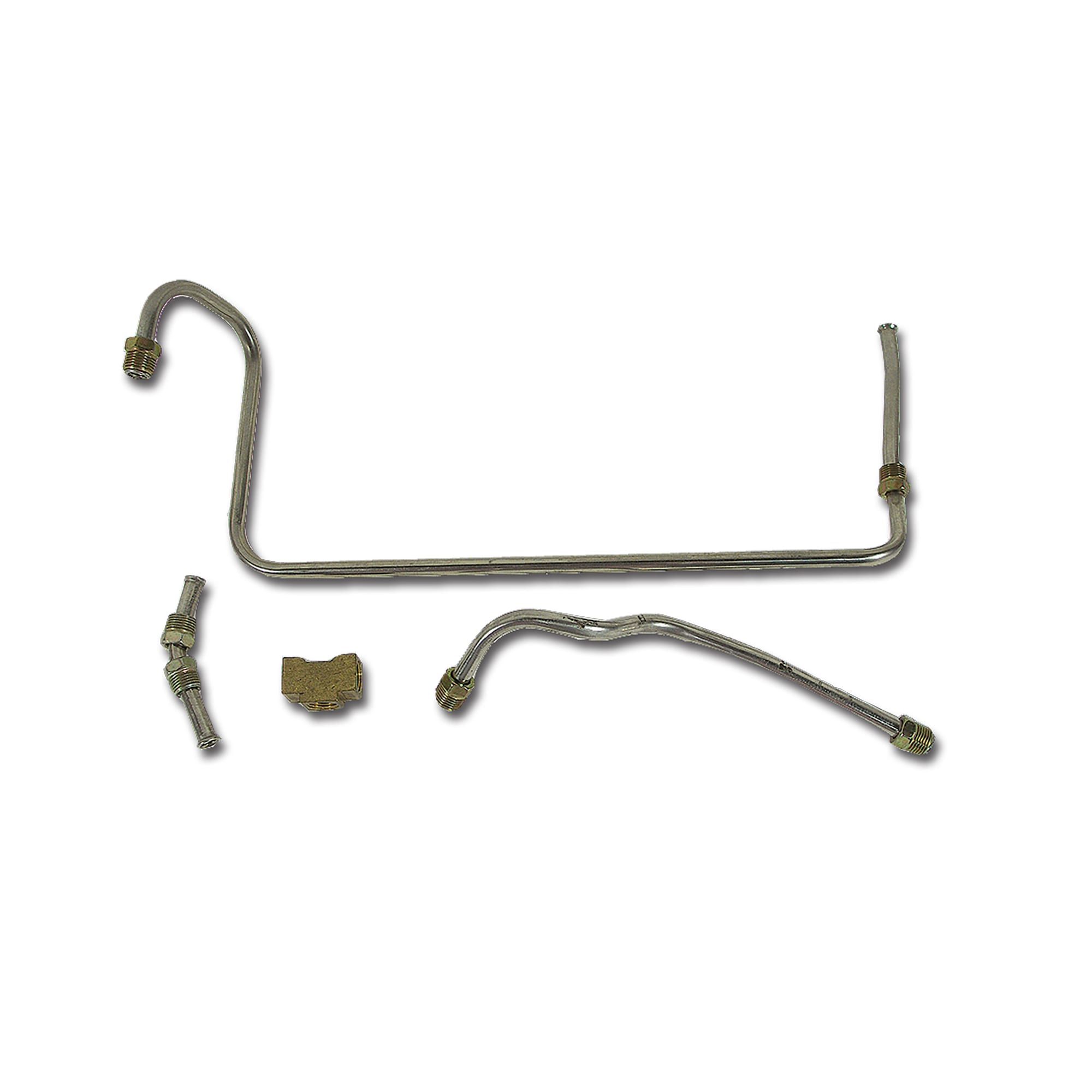 C3 New Gas Line, Stainless Steel - Pump To Carburetor LS6 1971-1972