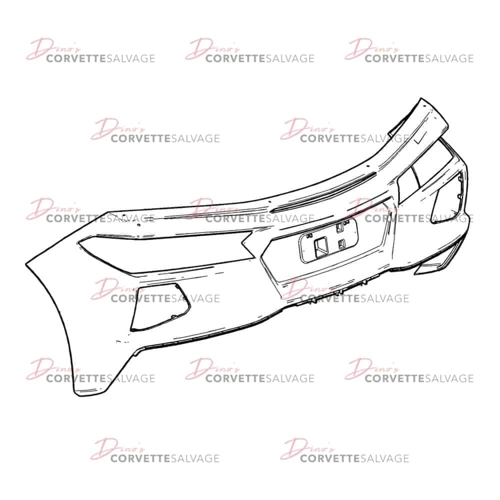 C8 Used Upper Rear Bumper 2020-2024
