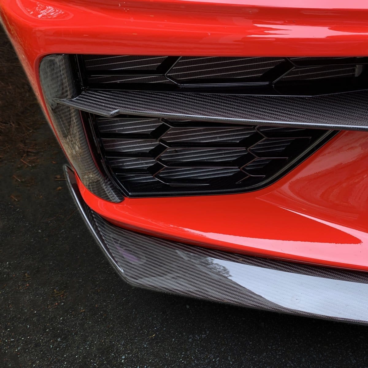 New C8 Carbon Front Bumper Insert 2020-2026