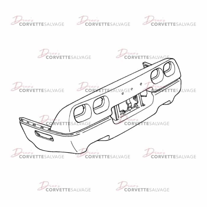 C4 Used ZR-1 Rear Bumper Cover 1990-1995