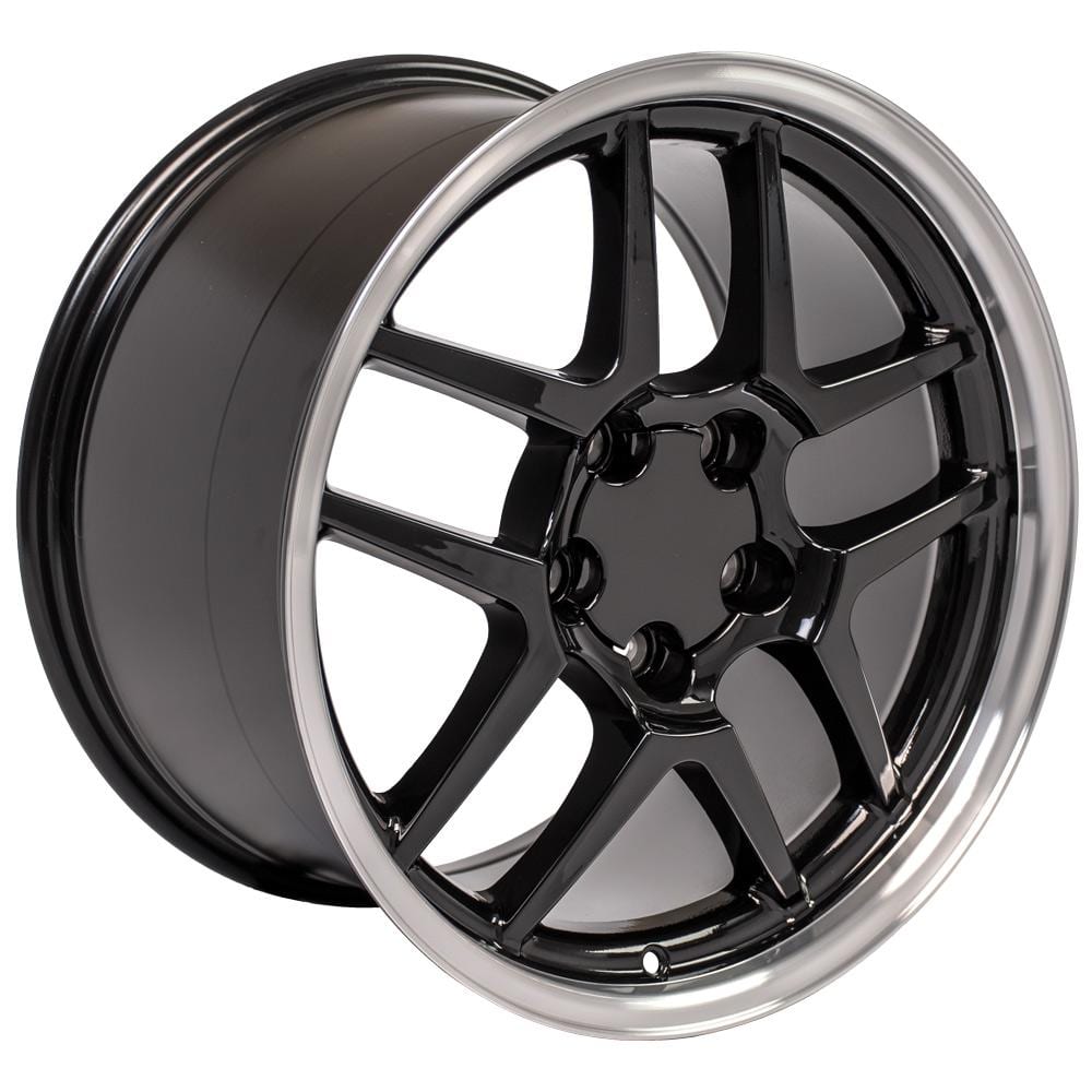 C4-C5 New Gloss Black Machined Lip 18x10.5 Wheel (CV04) 1988-2004