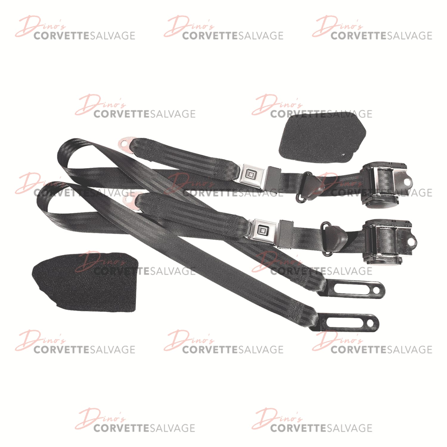 C4 New Coupe Seat Belt with Retractor Set 1984-1996