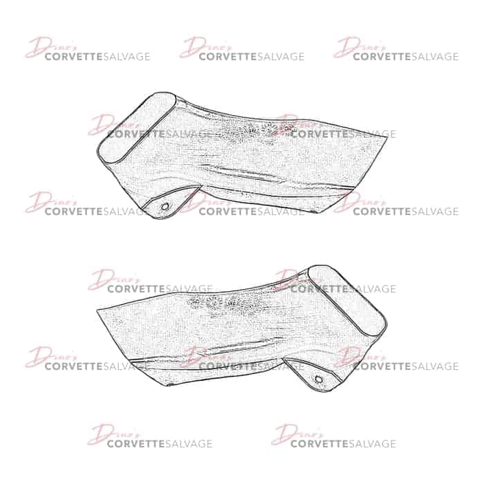 C7 Used Rear Brake Caliper Cooling Duct 2014-2019