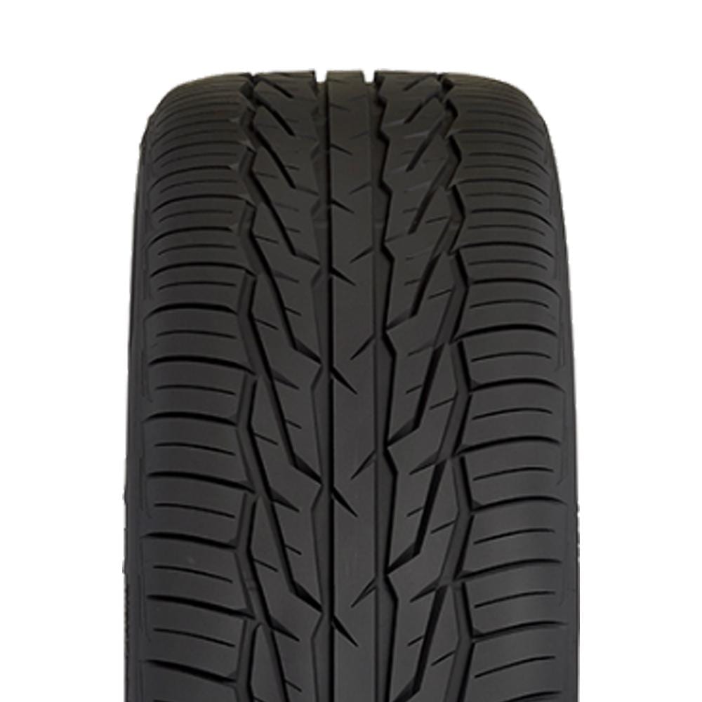 C4 New Gloss Black Machined Lip 17x9.5 Wheel and Tire Set of 4 (CV04) with 275/40r17 Toyo Extensa HP II 1988-1996