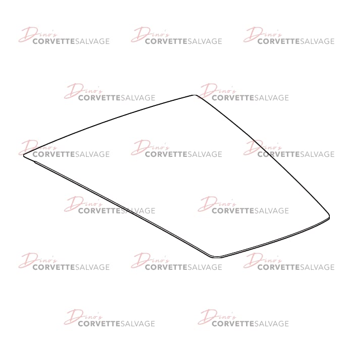 C7 Used Coupe Rear Lift Gate Glass 2014-2019