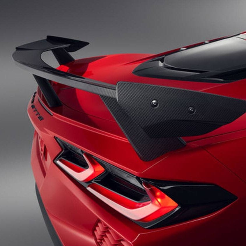 New C8 Stingray OEM Carbon Fiber High Wing Spoiler 2020-2026