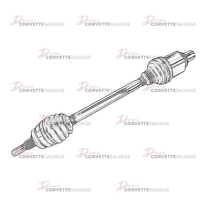 C7 Used Automatic Transmission Axle Shaft 2014-2015