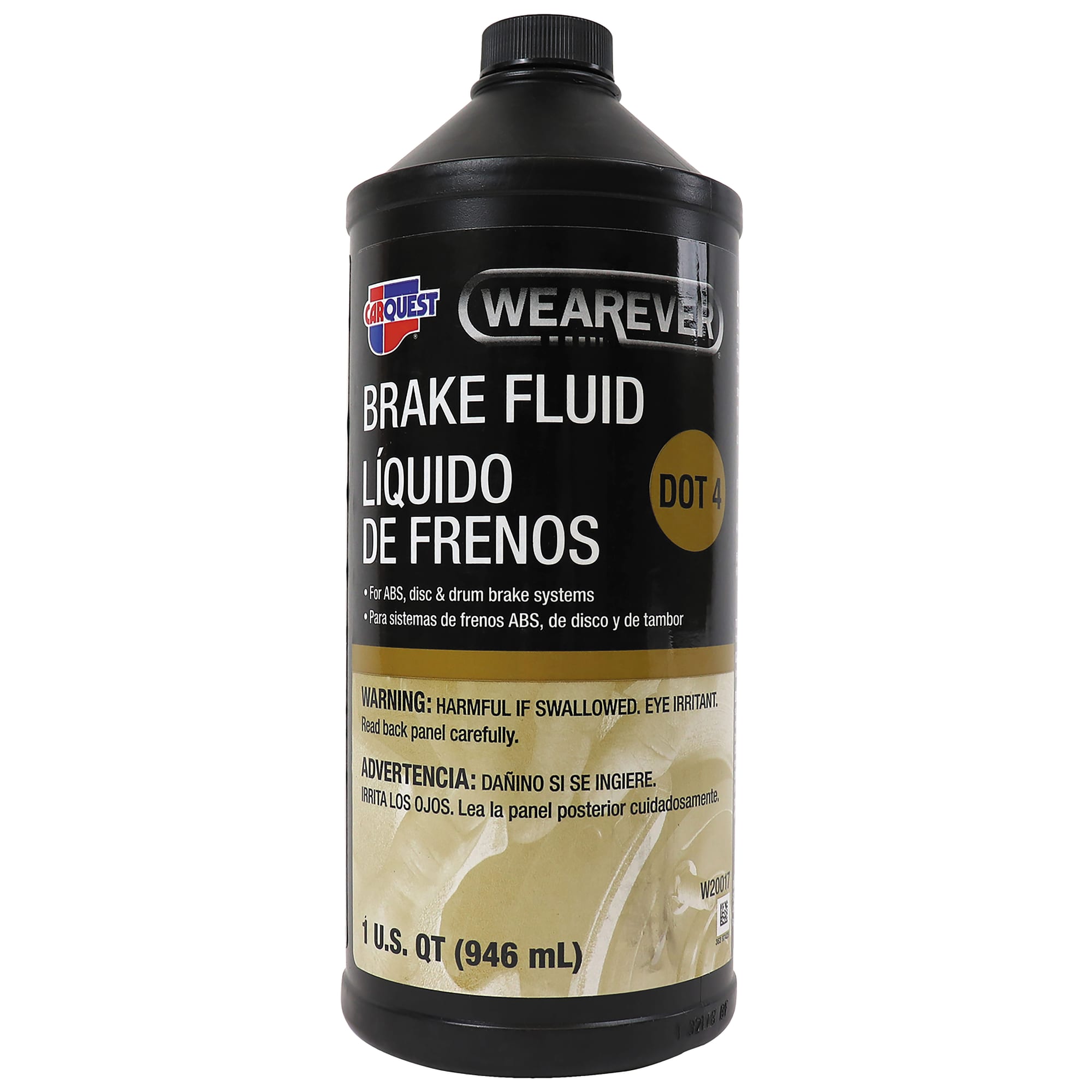 C1-C8 New Brake Fluid, DOT 4 Quart 1953-2026