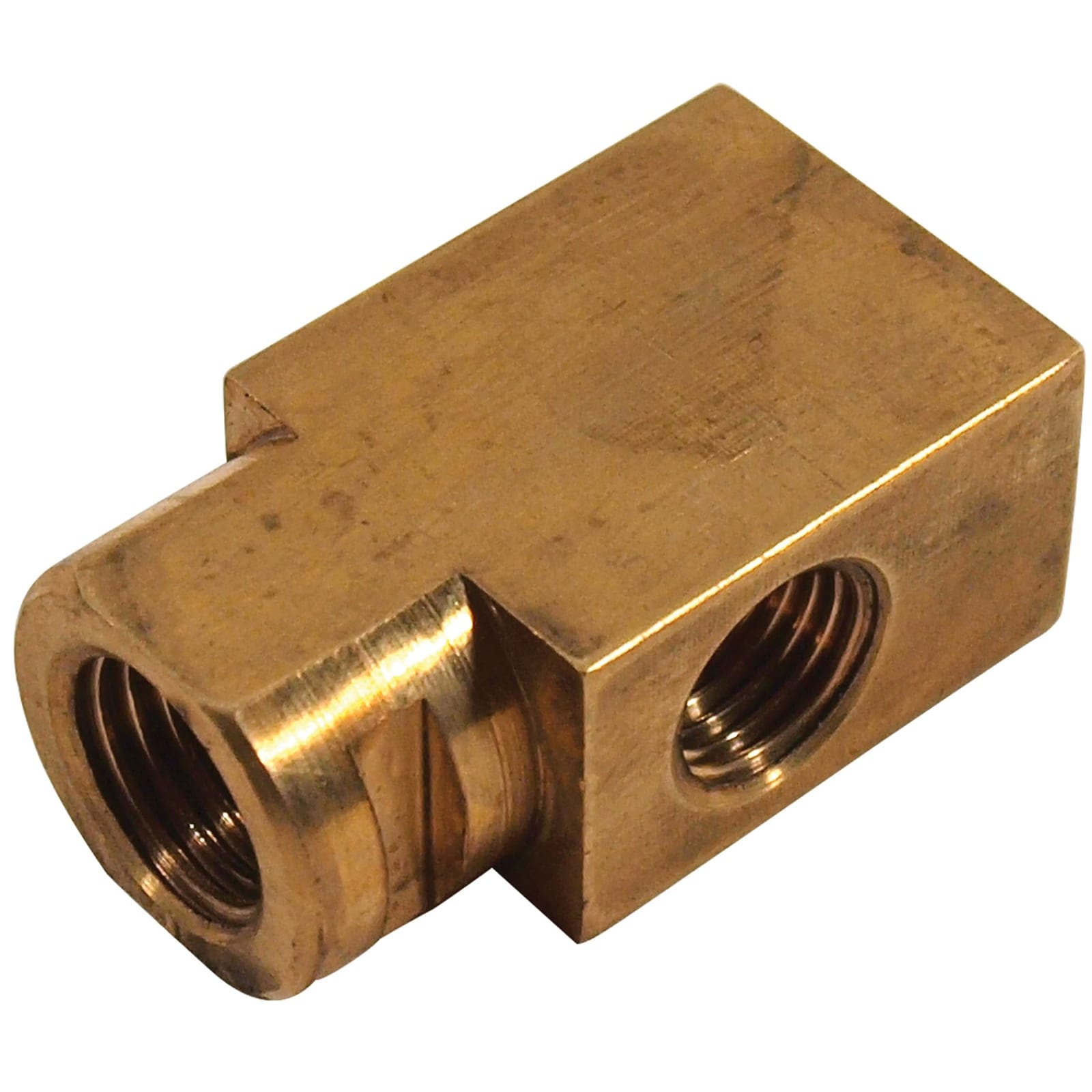 C2 New Brake Line Block, LR - 63-64 All, 65 All without PB, 65 with PB 3/16 In 1963-1965