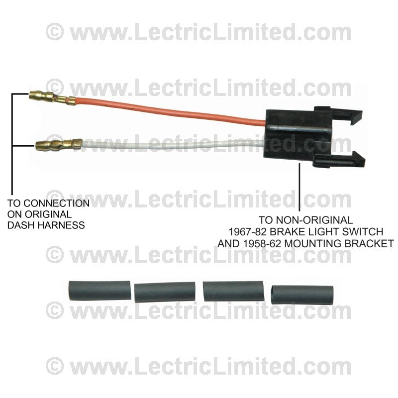 C1 New Brake Light Switch Adapter Leads 1953-1957