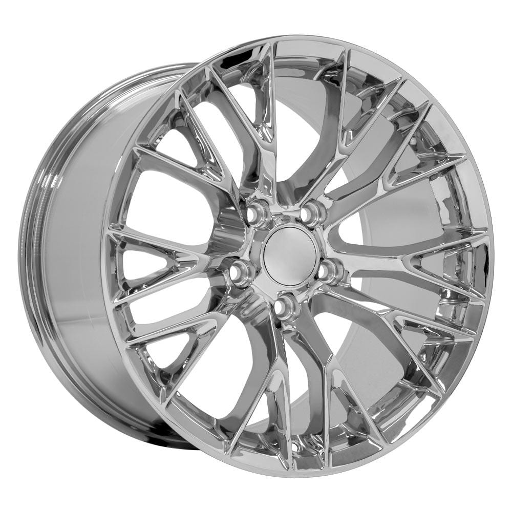 C4-C5 New Chrome 18x8.5 and 18x10.5 Wheel Set of 4 (CV22B) 1988-2004